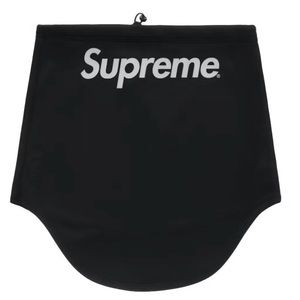 supreme windstopper neck gaiter black adjustable